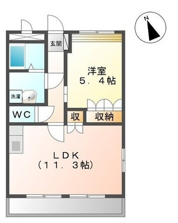 羽犬塚駅 徒歩25分 1階の物件間取画像